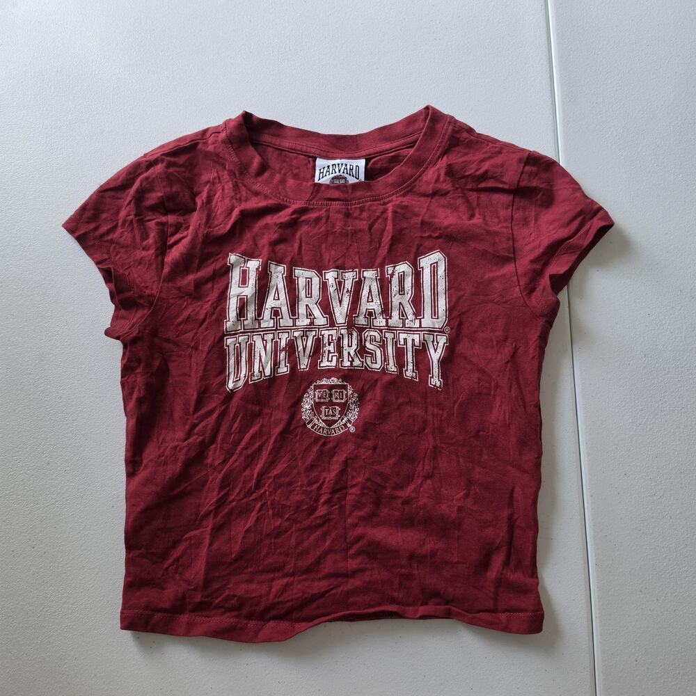 Harvard University Shirt Womens XS Red NCAA College Harvard Crest Graphic Tee